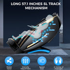 WANKO Elysium SL-Track Zero Gravity Full Body Recliner Massage Chair