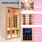 Thermora Premium 2-Person Low EMF FAR-Infrared Heat Wood Spa\Saunas
