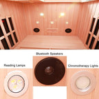 Thermora Premium 2-Person Low EMF FAR-Infrared Heat Wood Spa\Saunas