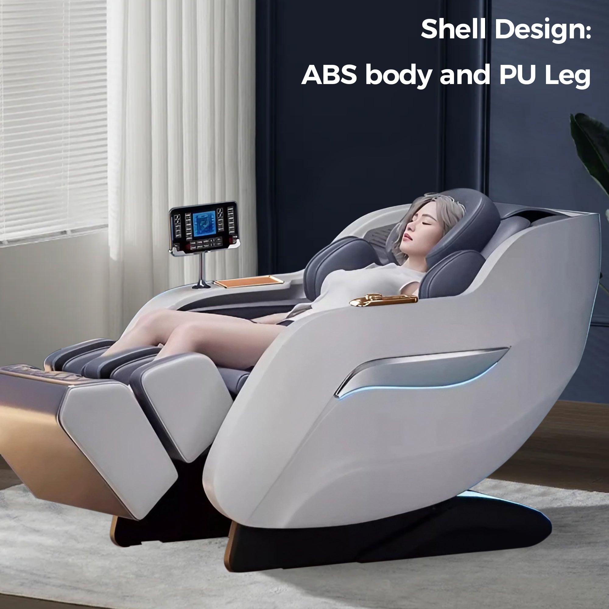 WANKO Serene Zero Gravity Full Body Massage Chair, Foot Rollers and Heat Massage