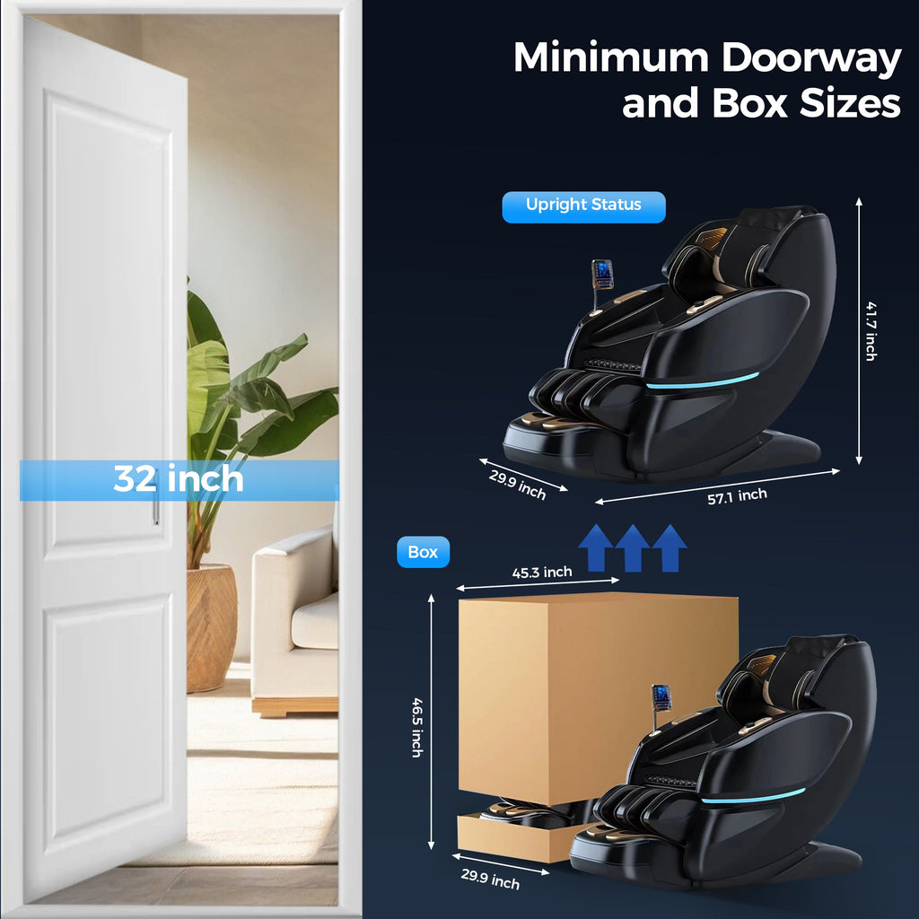 WANKO Harmony SL-Track Zero Gravity Full Body Recliner Massage