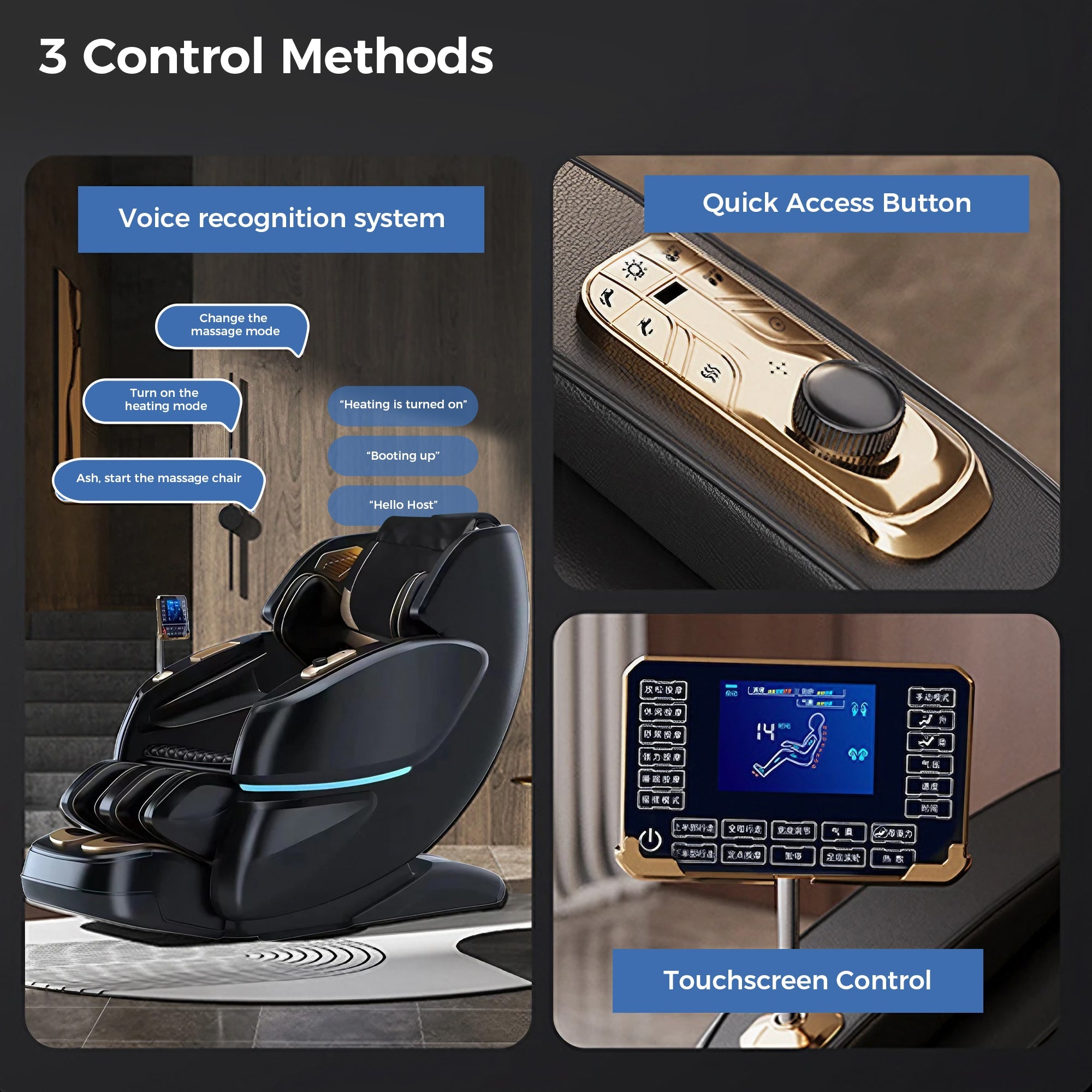 WANKO Harmony SL-Track Zero Gravity Full Body Recliner Massage