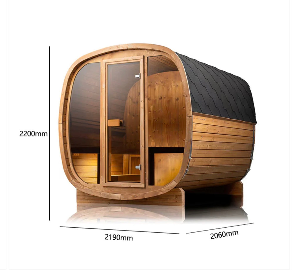 Auris Two Luxury Outdoor Cedar Sauna