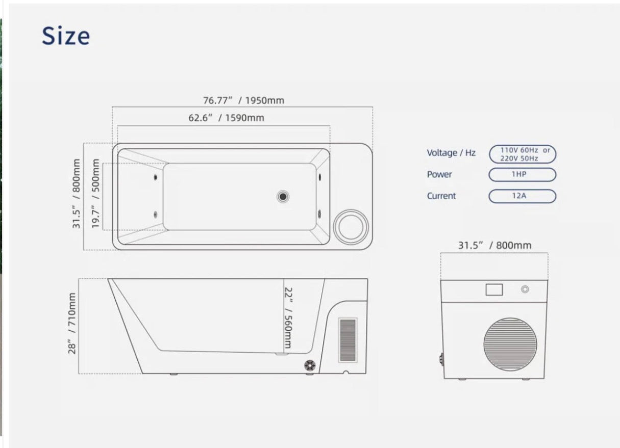 Frost Cold Plunge Tub