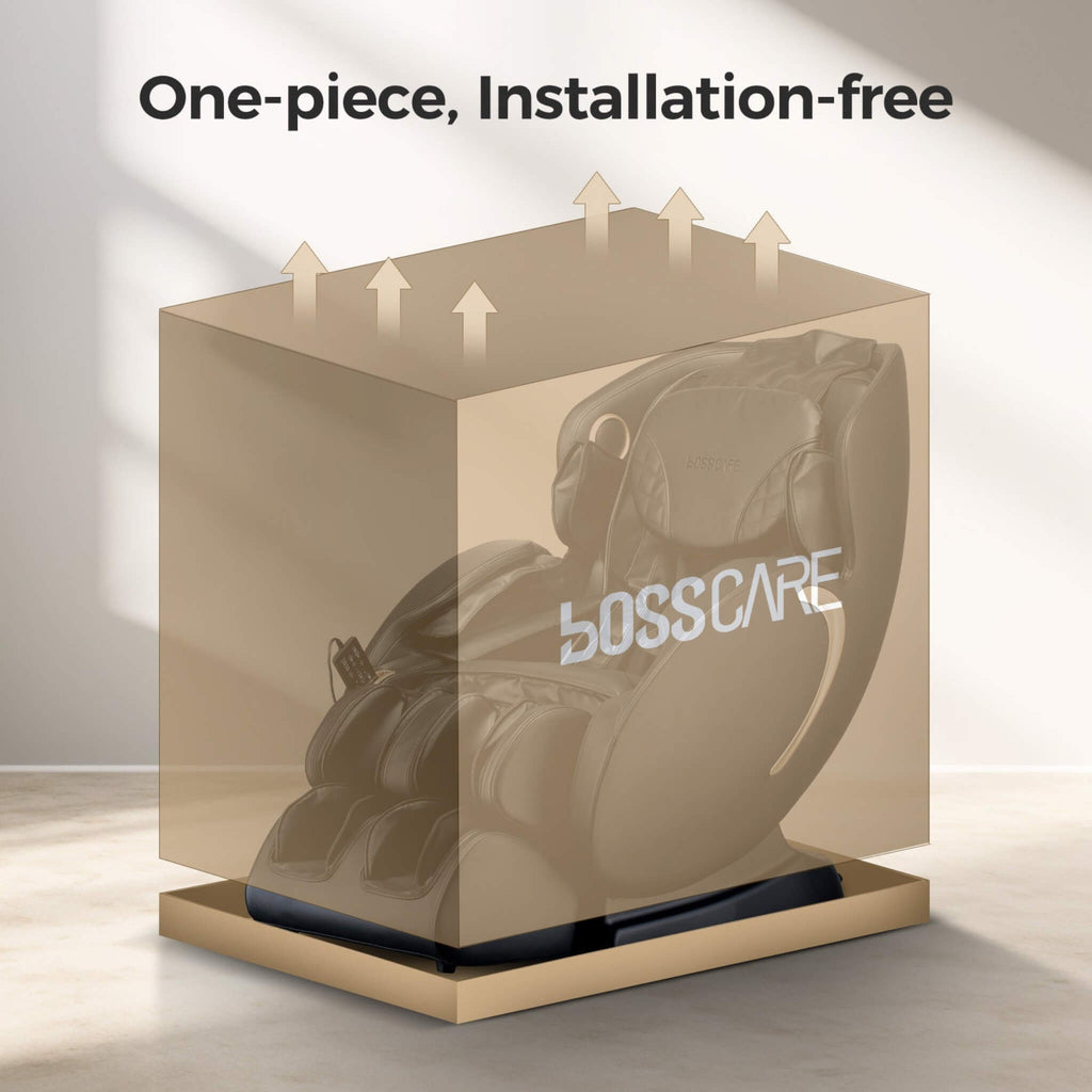 Bosscare Full Body 3D Zero Gravity Shiatsu Recliner Massage Chair With App (SAK32840)