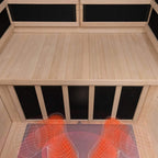 Thermora Luxury 2-Person Hemlock Wood FAR Infrared Sauna Room