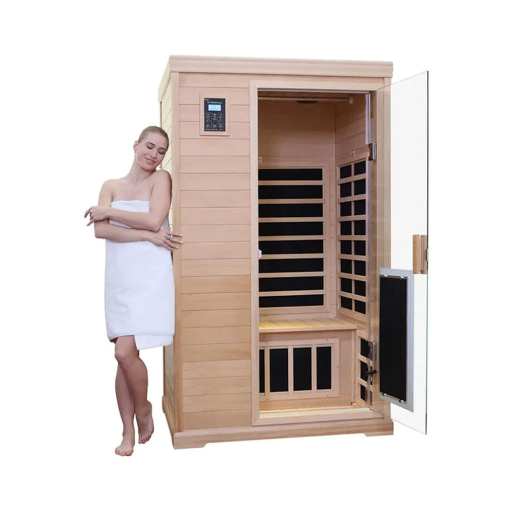 Thermora Luxury 2-Person Hemlock Wood FAR Infrared Sauna Room