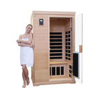 Thermora Luxury 2-Person Hemlock Wood FAR Infrared Sauna Room