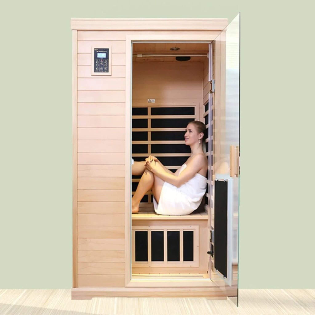 Thermora Luxury 2-Person Hemlock Wood FAR Infrared Sauna Room