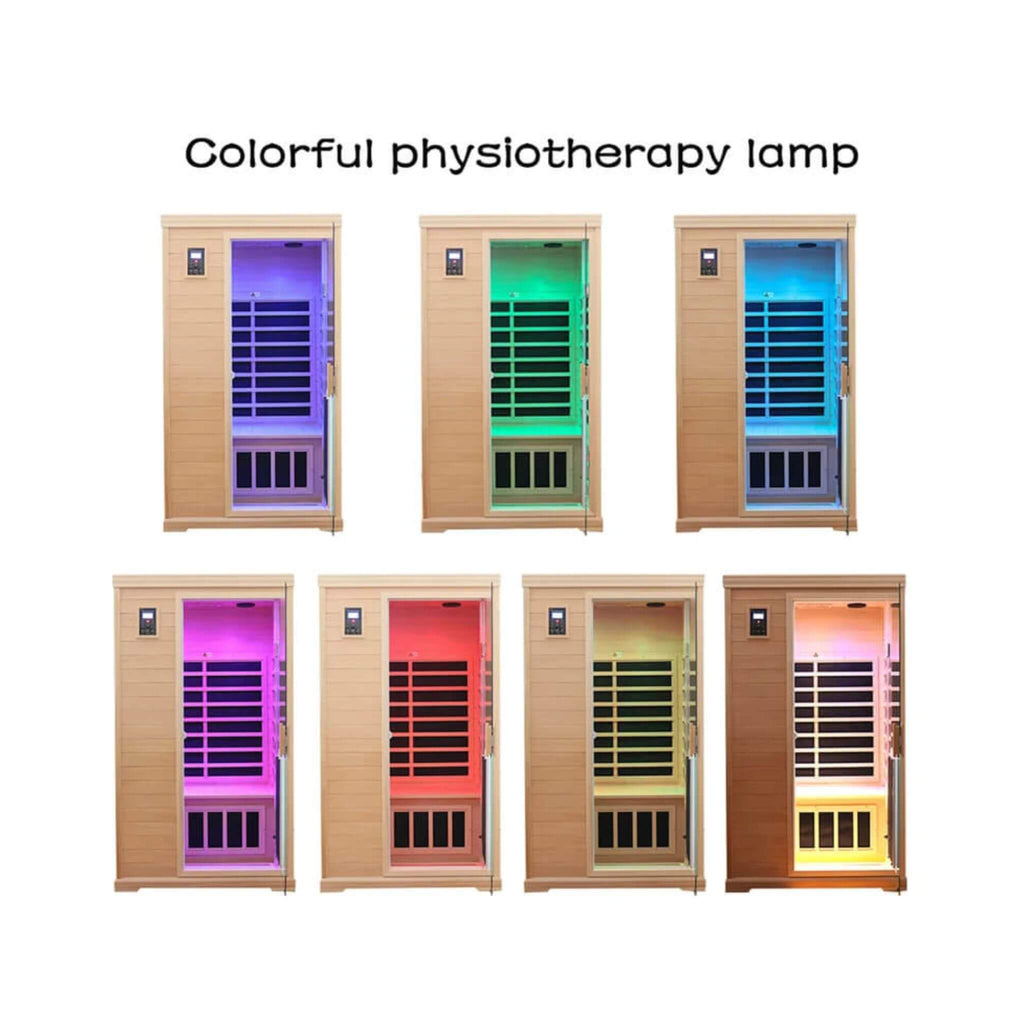 Thermora Luxury 2-Person Hemlock Wood FAR Infrared Sauna Room