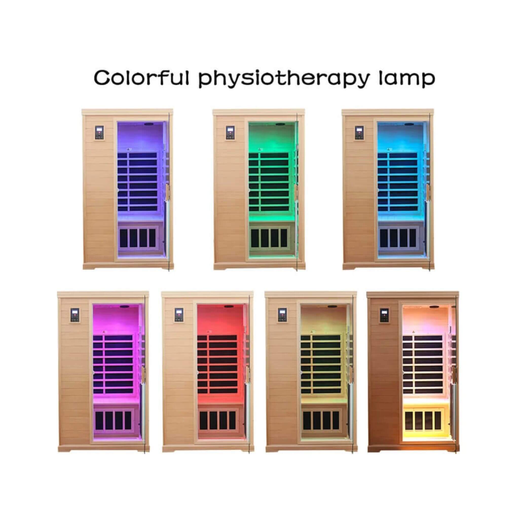 Thermora Luxury 2-Person Hemlock Wood FAR Infrared Sauna Room