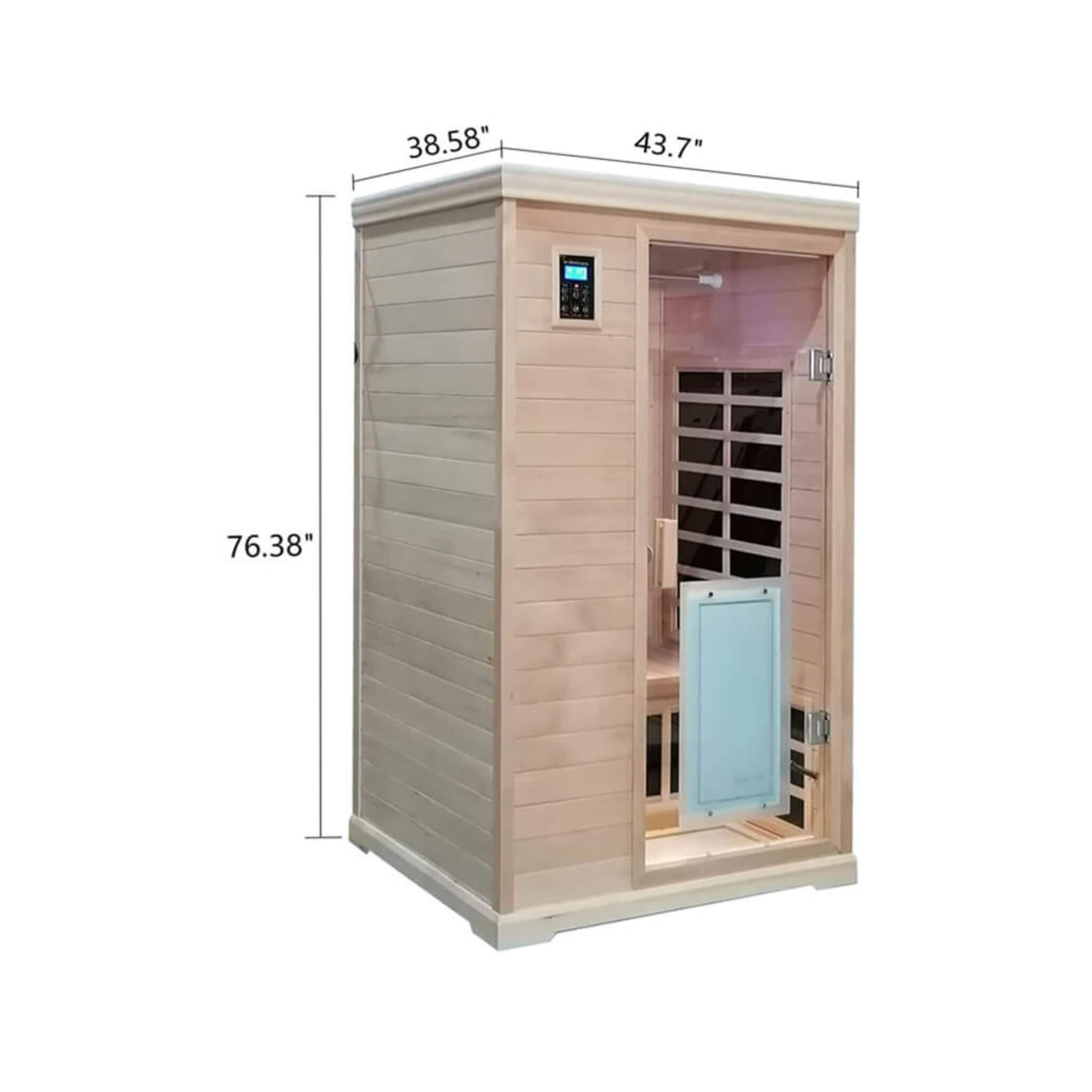 Thermora Luxury 2-Person Hemlock Wood FAR Infrared Sauna Room