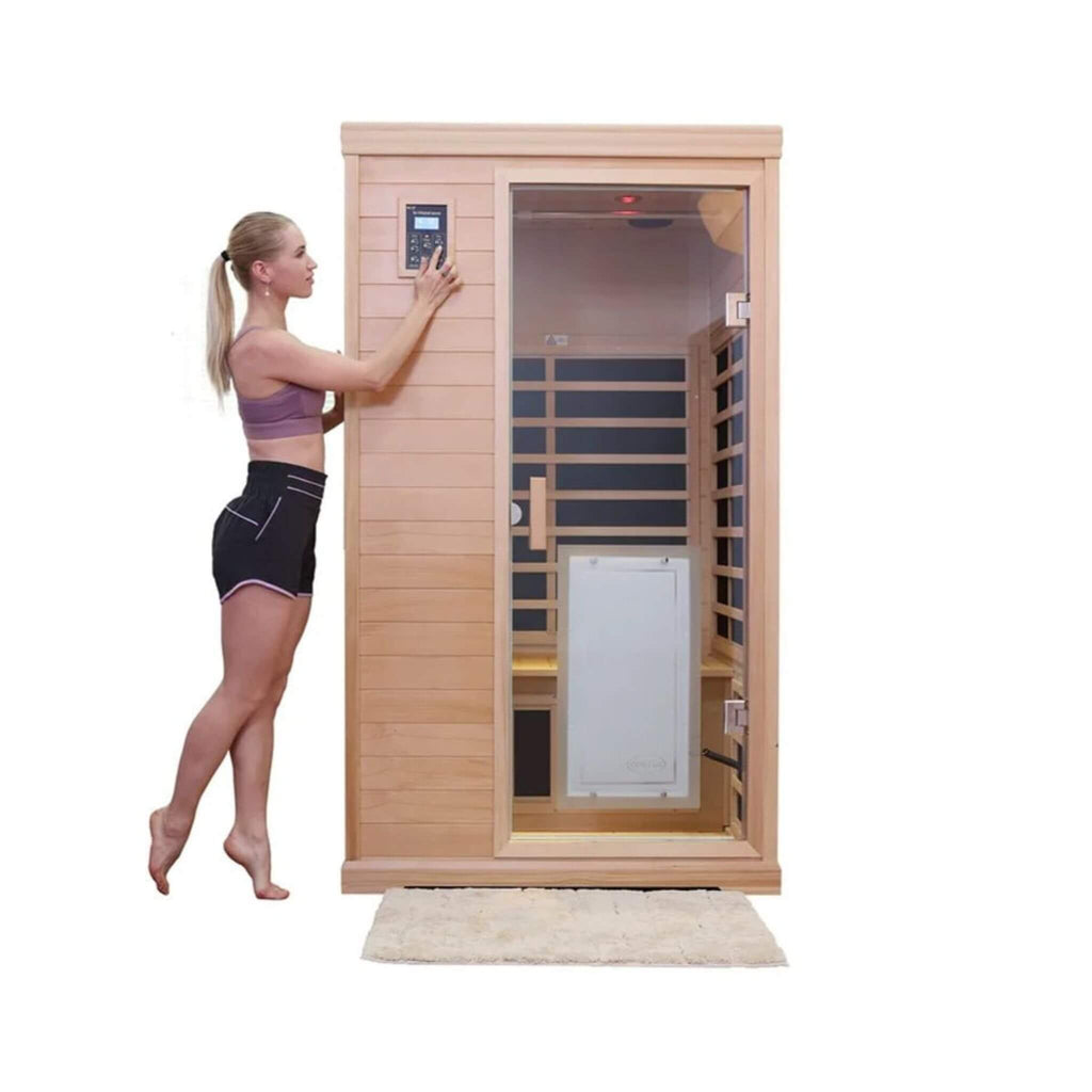 Thermora Luxury 2-Person Hemlock Wood FAR Infrared Sauna Room