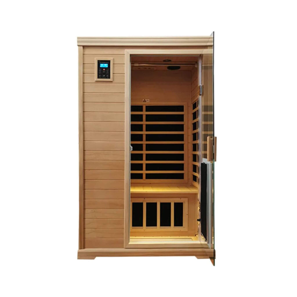 Thermora Luxury 2-Person Hemlock Wood FAR Infrared Sauna Room