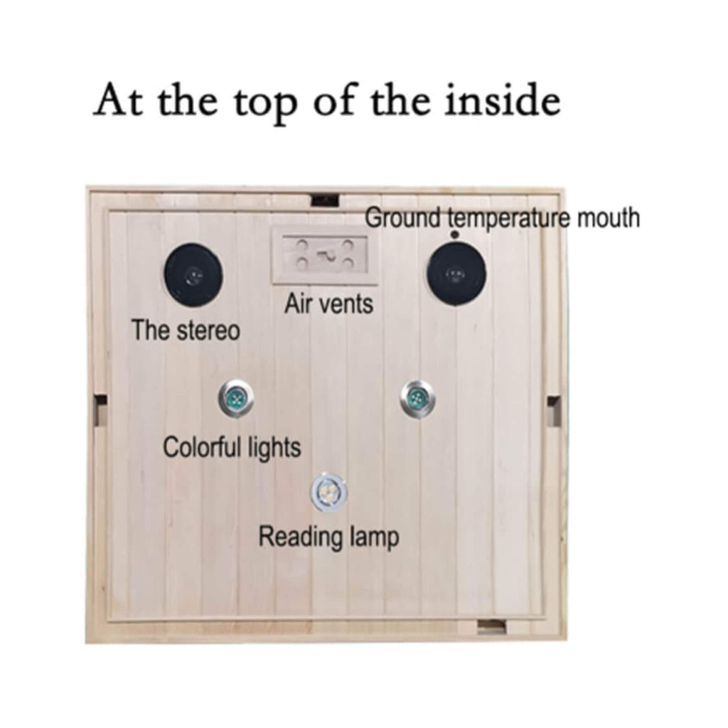 Thermora Luxury 2-Person Hemlock Wood FAR Infrared Sauna Room