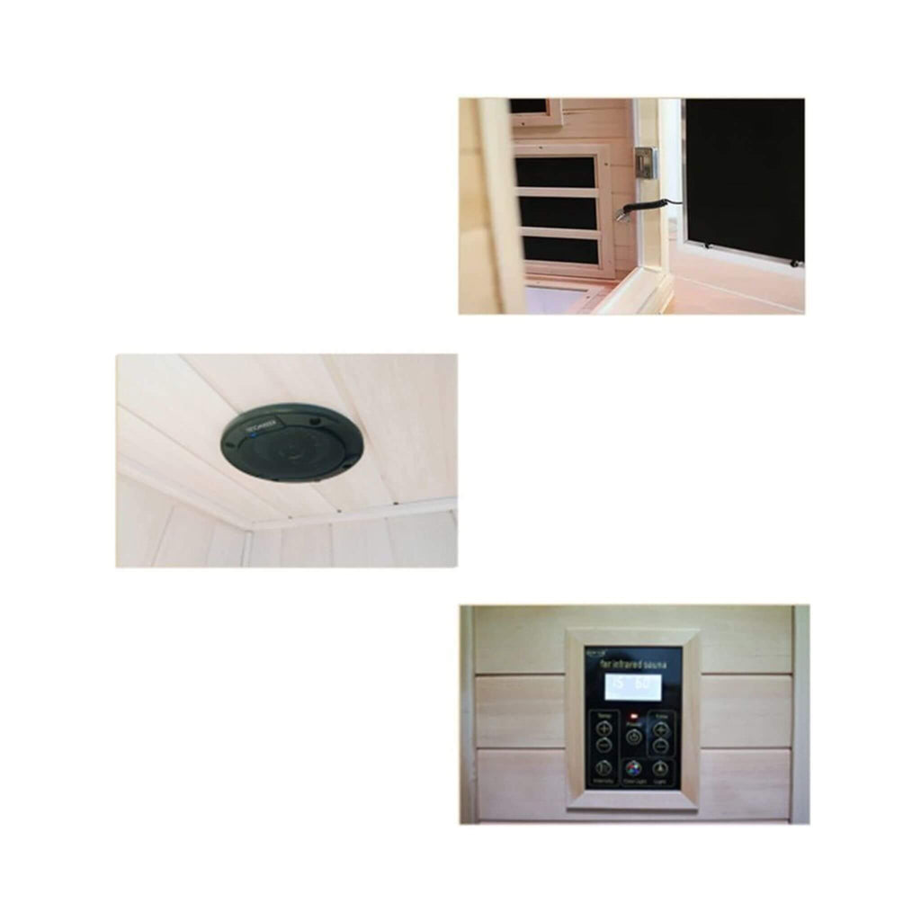 Thermora Luxury 2-Person Hemlock Wood FAR Infrared Sauna Room