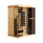 Thermora Luxury 2-Person Low EMF FAR Infrared Heat Wood Home Personal Spa Sauna