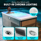 Iroquois 67 in. 1-Person Mono-Jet All-in-One Cold Plunge Ice Bath/Hot Tub