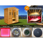 Thermora Deluxe 3-Person Outdoor Full Spectrum Low EMF Infrared Home Sauna