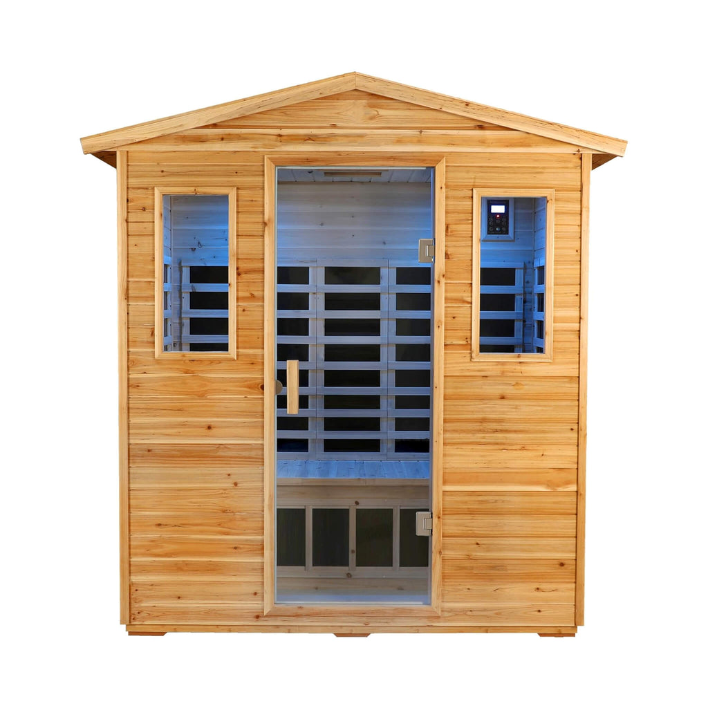 Thermora Deluxe 3-Person Outdoor Full Spectrum Low EMF Infrared Home Sauna
