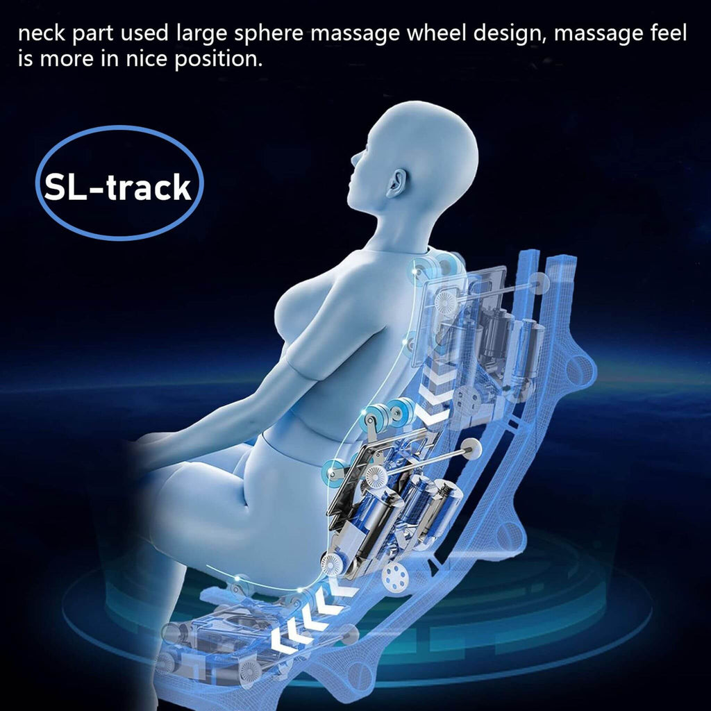 Rovix Premium Zero Gravity Full Body Multifunction Massage Chair With Auto Body Scan (SAK72182)