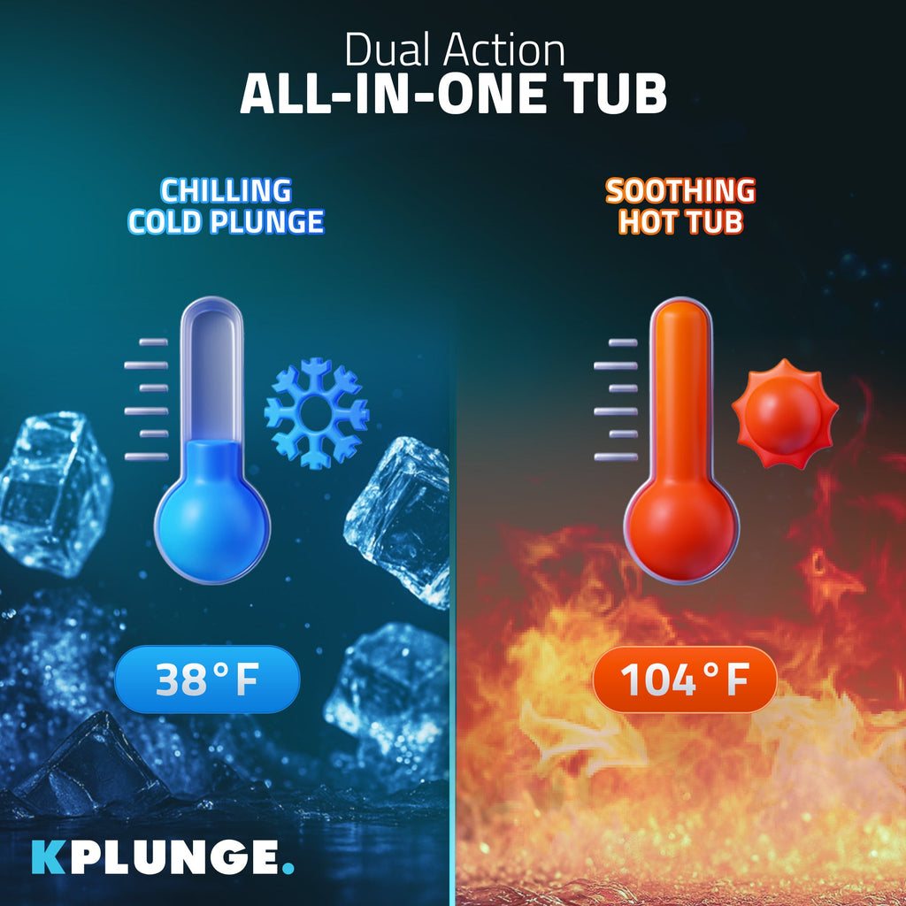 Iroquois 67 in. 1-Person Mono-Jet All-in-One Cold Plunge Ice Bath/Hot Tub