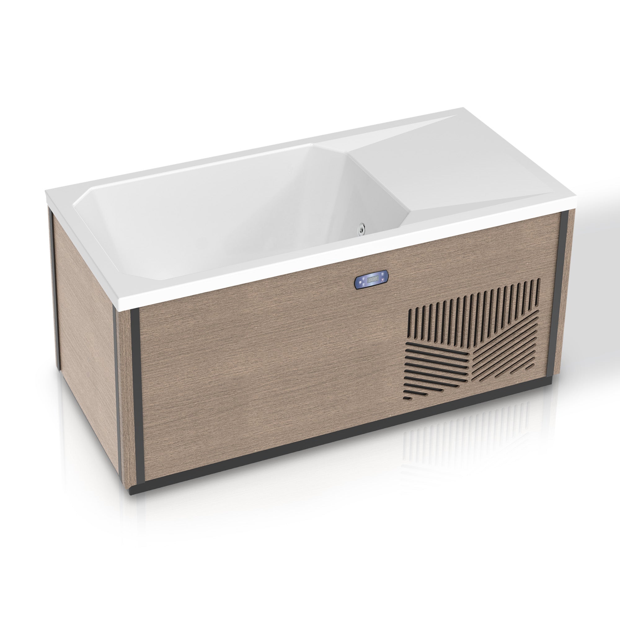 Iroquois 67 in. 1-Person Mono-Jet All-in-One Cold Plunge Ice Bath/Hot Tub